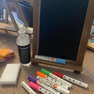 Mini Chalk Board With Chalk Markers